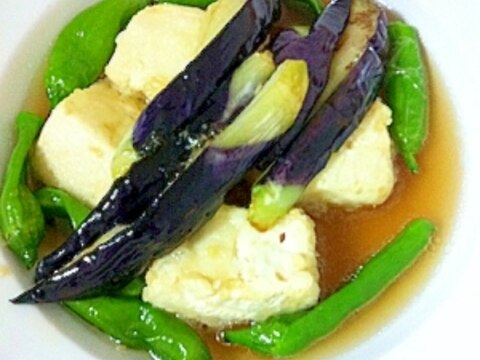 揚げ豆腐の夏野菜添え 作り方／30分